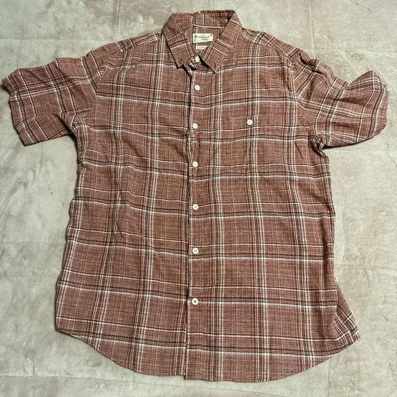 Weatherproof Vintage Linen Button Down Men’s Size XL Washable Short-sleeved - Picture 1 of 6